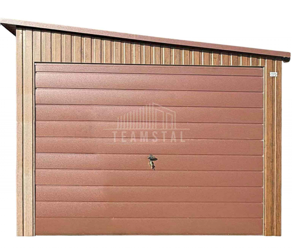 Garaż blaszany 3,5x8m brama drzwi 2x okna dach rynna TS1115 Katowice - zdjęcie 1