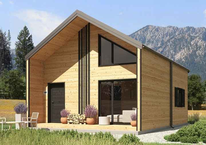 Drewniany domek całoroczny letniskowy 4m/5m 20cm Mokotów - zdjęcie 1