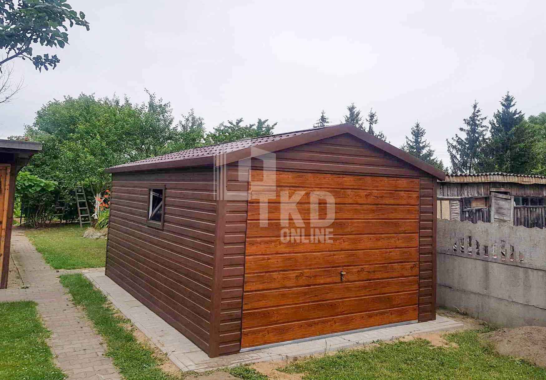 Garaż Blaszany 3,5x5 Brama uchylna 1x okno blachodachówka TKD135 Kielce - zdjęcie 3