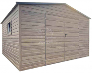 Schowek  domek ogrodowy 4x3m brama dwuskrzydłowa drewnopodobny  ID1055