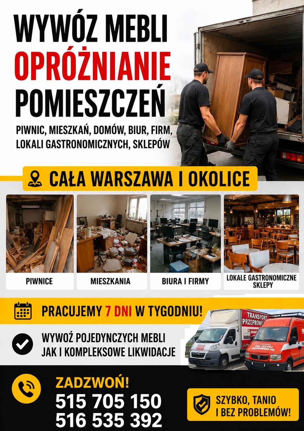 FAIRPLAY PRZEPROWADZKI WARSZAWA  TRANSPORT WNOSZENIE MEBLI TRAGARZE Mokotów - zdjęcie 2