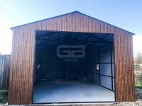 Garaż blaszany 6x9 Brama + 3x okno drewnopodobny  Dach GB184 Kraśnik - zdjęcie 8