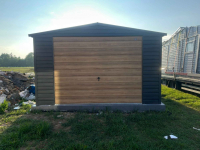 Garaż Blaszany 4x5 Dwuspadowy Dach Grafit + Winchester  Brama Uchylna Śródmieście - zdjęcie 2