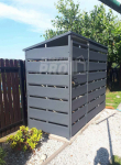 Wiata śmietnikowa spad tył 2,5x0,6m Antracyt Schowek ogrodowy  GP290 Elbląg - zdjęcie 3