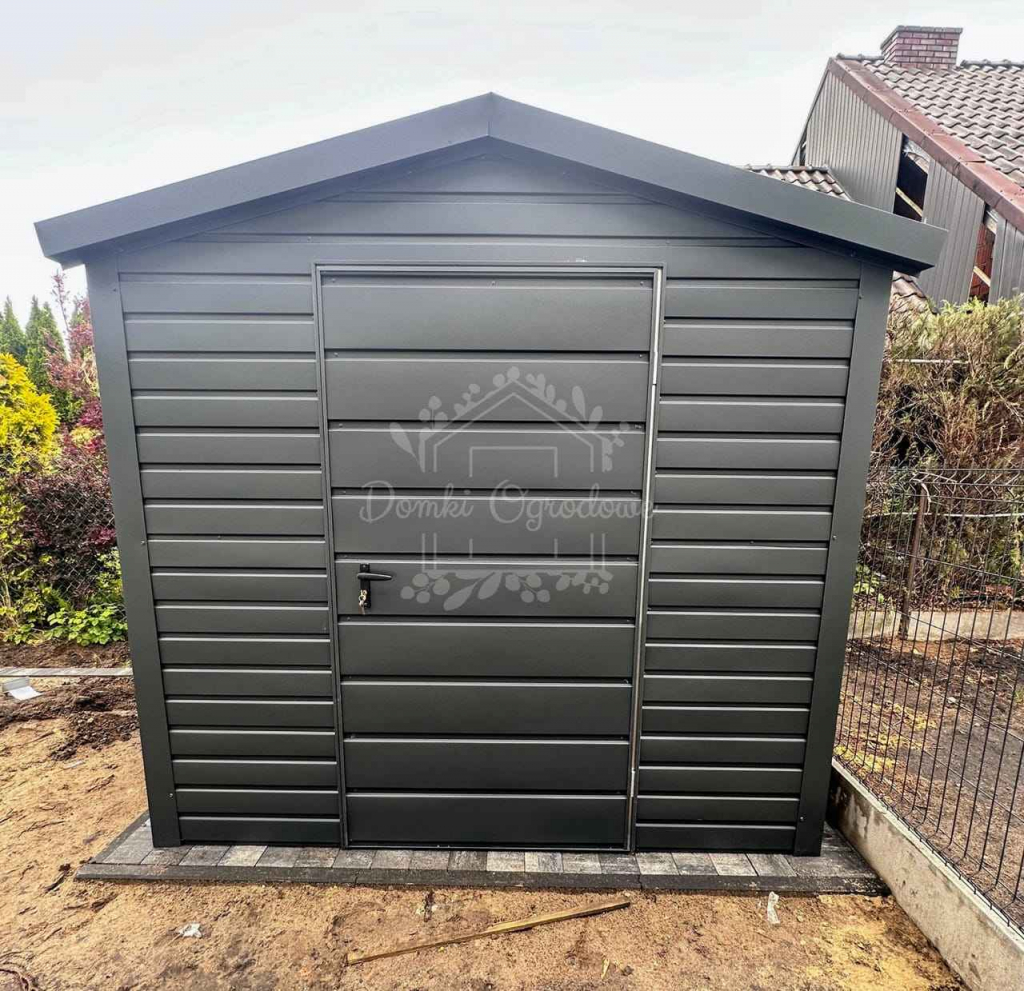 Schowek domek ogrodowy 2x2m  antracyt - dach dwuspadowy ID1080 Ostrowiec Świętokrzyski - zdjęcie 4