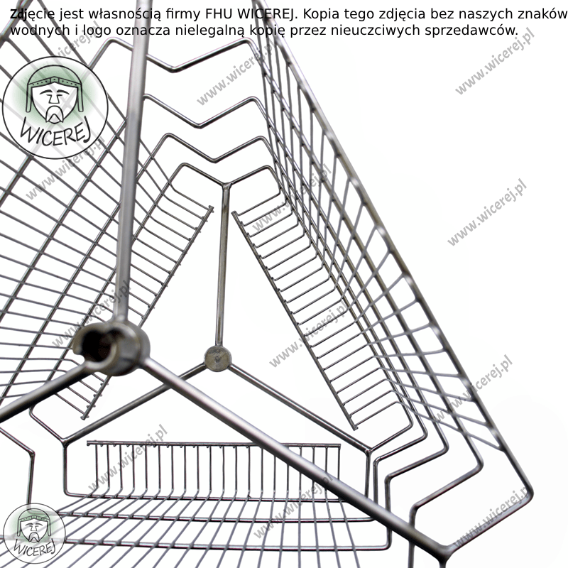 Wirnik 3 ramkowy nierdzewny do miodarki, Kosz do wirówki 3 plastrowej Jaśliska - zdjęcie 3