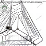 Wirnik 3 ramkowy nierdzewny do miodarki, Kosz do wirówki 3 plastrowej Jaśliska - zdjęcie 3