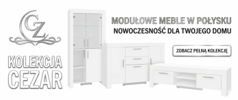 Nowa Kolekcja  Cezar w Matowej Bieli - Półka Cezar 25