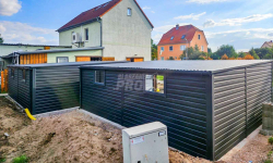 Garaż Blaszany 6x6m - 2x Brama uchylna - drzwi - 2x okno - rynny GP421 Gdynia - zdjęcie 2