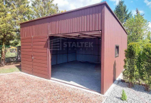 Hala Garaż blaszany 6x6 - 2x Brama - okno dach ST108 Białystok - zdjęcie 3