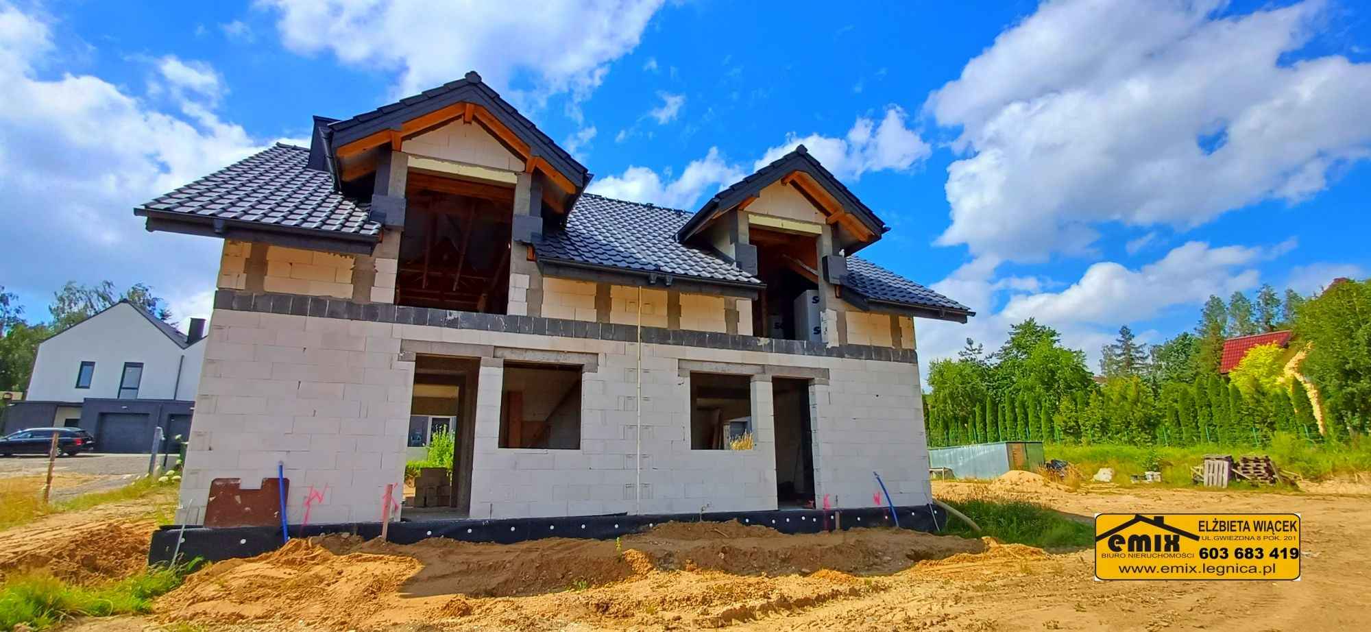 Rozpoczęta budowa bliźniaka - możliwość dalszego budowania - Złotoryja Złotoryja - zdjęcie 1