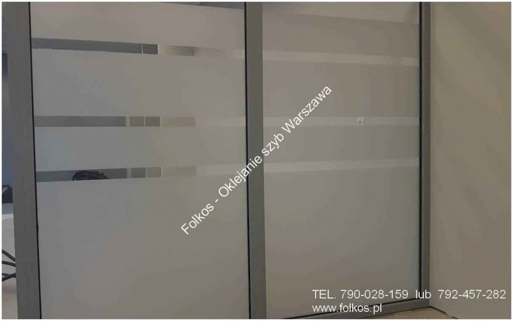 Folie okienne Warszawa- oklejanie szyb folia MAT Mleczny, Mrozony Białołęka - zdjęcie 1