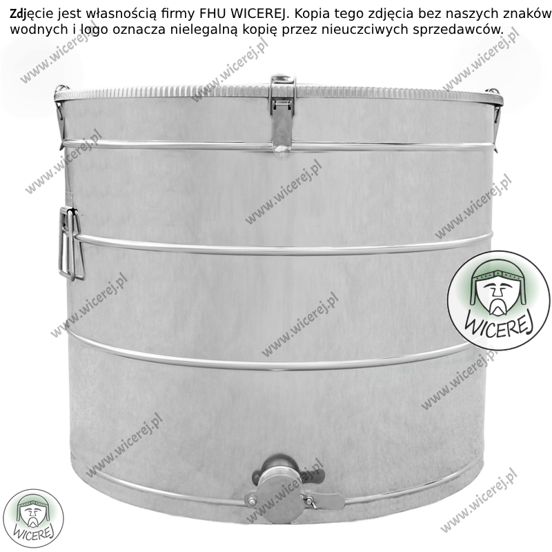 PREMIUM Odstojnik do miodu 150L z ZATRZASKAMI nierdzewny kwasoodporny Jaśliska - zdjęcie 5