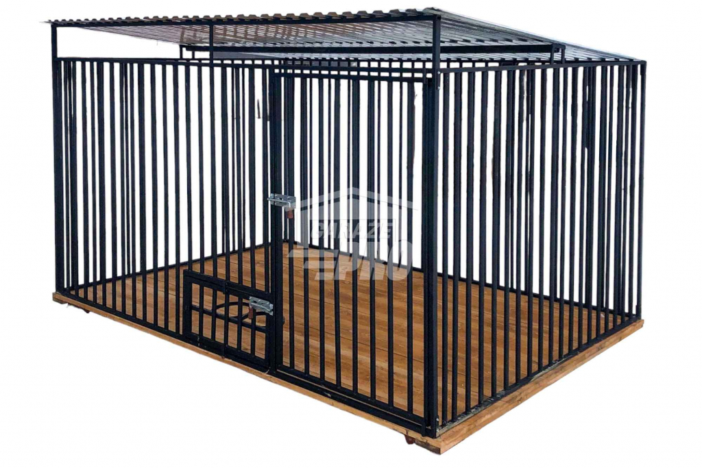 Kojec dla Psów 3x2m Drewniana podłoga - Uchwyt na miski  GP402 Częstochowa - zdjęcie 1