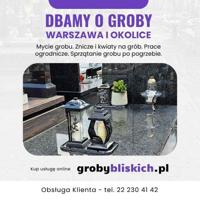 Opieka nad grobami Warszawa i okolice - znicze i kwiaty na grób Bielany - zdjęcie 1