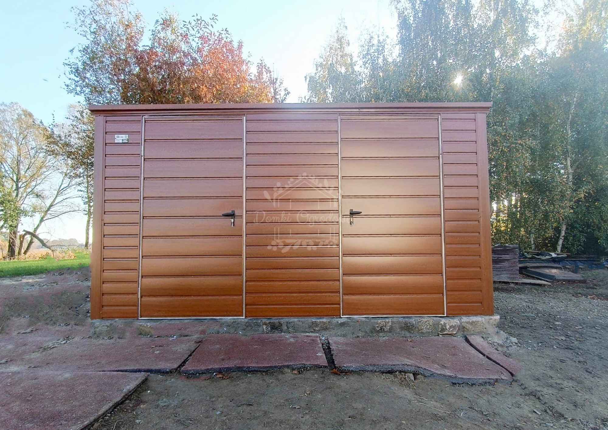 Schowek - domek ogrodowy 4x2,5m - 2x  złoty dąb - drewnopodobny  ID883 Iława - zdjęcie 4