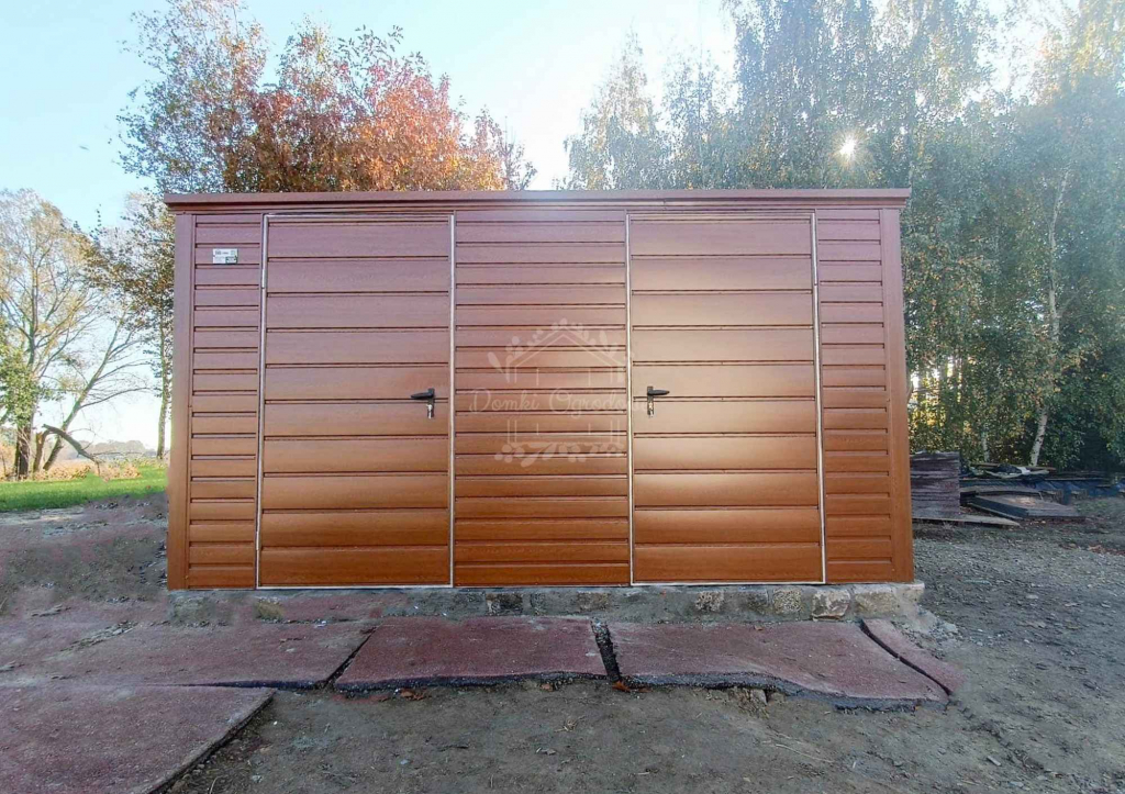 Schowek - domek ogrodowy 4x2,5m - 2x  złoty dąb - drewnopodobny  ID883 Iława - zdjęcie 4