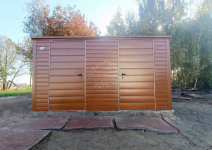 Schowek - domek ogrodowy 4x2,5m - 2x  złoty dąb - drewnopodobny  ID883 Iława - zdjęcie 4