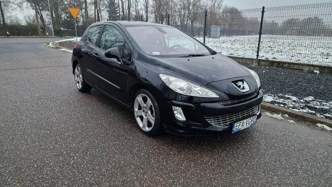 Peugeot 308 Brązowa skóra Klima Grzane Fotele Tempomat Isofix Panorama Pabianice - zdjęcie 2