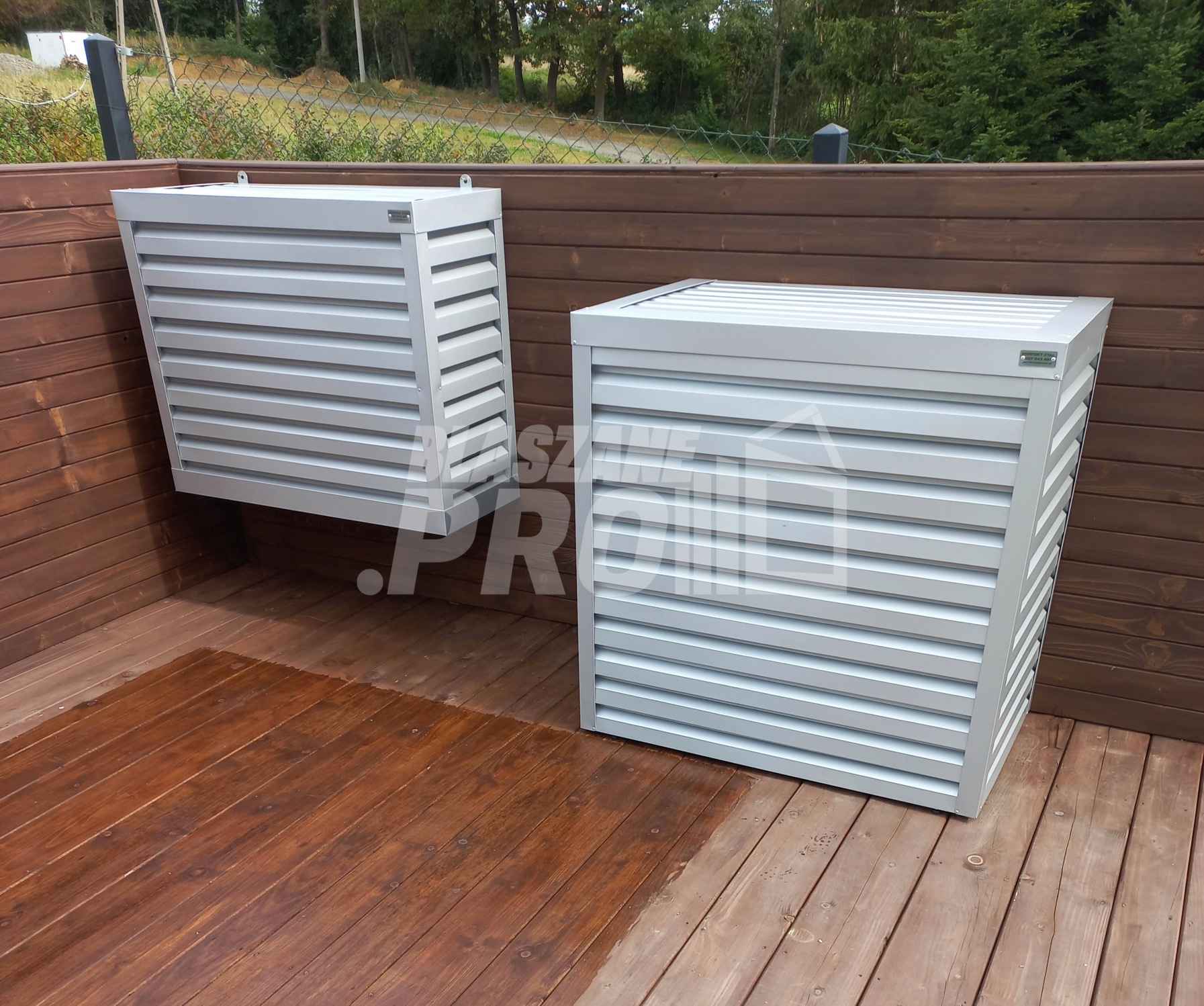 Osłona klimatyzatora - pompy ciepła 70x40x130 cm biały GP294 Białogrądy - zdjęcie 2