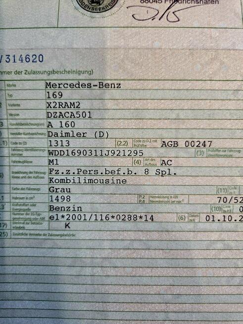 Mercedes A160 95km BENZYNA podgrzewane fotele SERWIS bezwypadek 2011 Tychy - zdjęcie 8