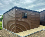 Schowek domek 4x2 brama okno drewnopodobny dach TS1138 Polesie - zdjęcie 4