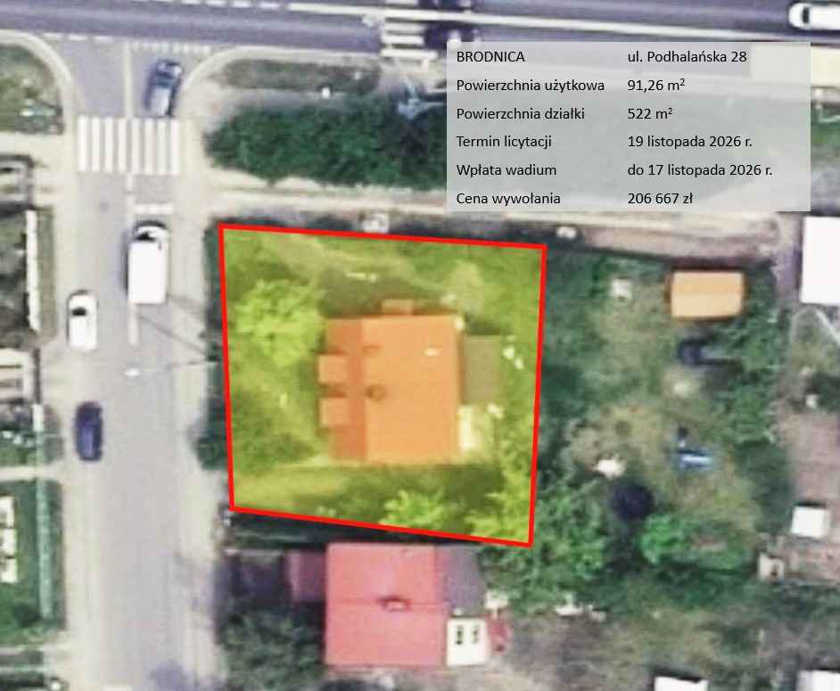 Licytacja, do odświeżenia i remontu Brodnica - zdjęcie 1