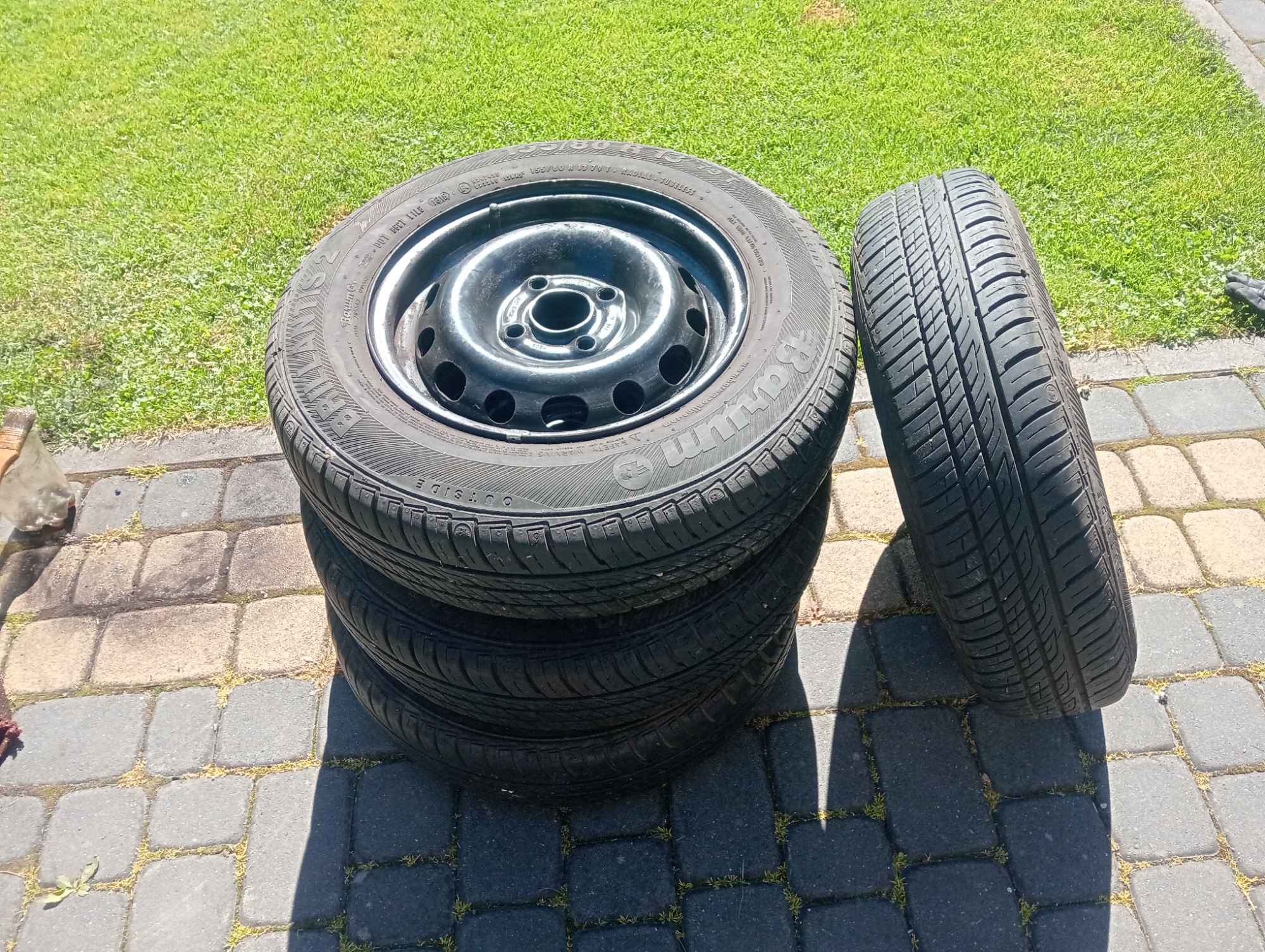 Sprzedam koła zimowe i letnie 13/155/80 Rybna - zdjęcie 4
