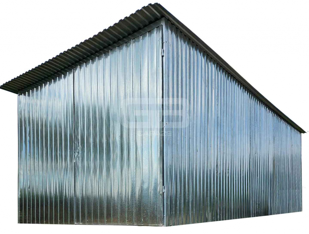 Garaż 3×5 m blaszany – II gat konstrukcja wolnostojąca na budowe GB113 Wągrowiec - zdjęcie 1