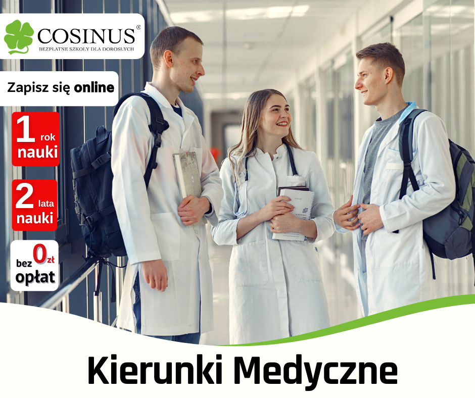 Zdobądź kierunek medyczny za darmo w szkole Cosinus Skierniewice - zdjęcie 1