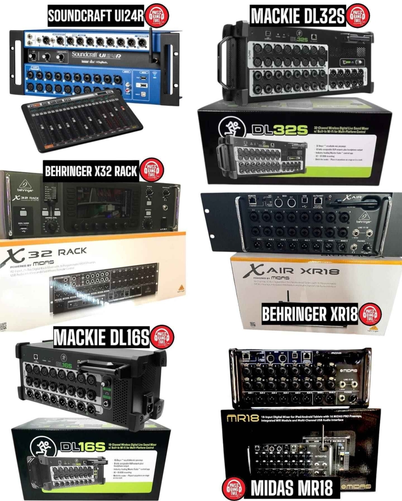 Behringer X32, Midas M32 LIVE, Yamaha MGX, Soundcraft Ui24R, PreSonus Praga-Północ - zdjęcie 1