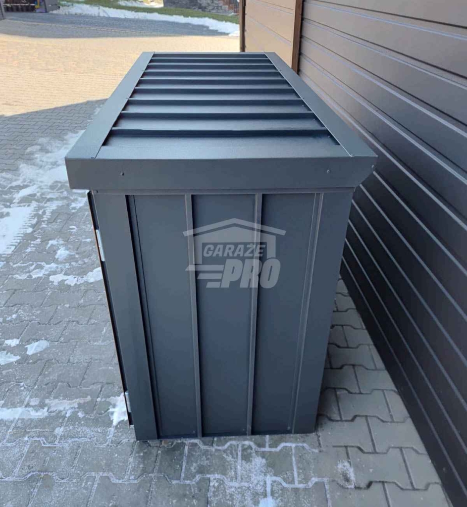 Zabudowa koszy na śmieci wiata obudowa 177x65x110 cm 3x120L  GP711 Stargard - zdjęcie 11