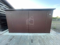 Garaż blaszany 5x5m - brama dwuskrzydłowa  dach rynna ID1237 Łęczyca - zdjęcie 2