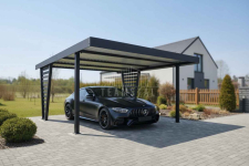 Carport V PREMIUM 5x5,5m Wypełnienie panelami Wiata samochodowa TS1265 Radom - zdjęcie 3