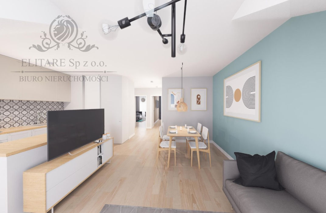 Mieszkanie 3pok, 63,11m2 z balkonem, przestrzałowe/ Brochów, Wrocław Wrocław - zdjęcie 1