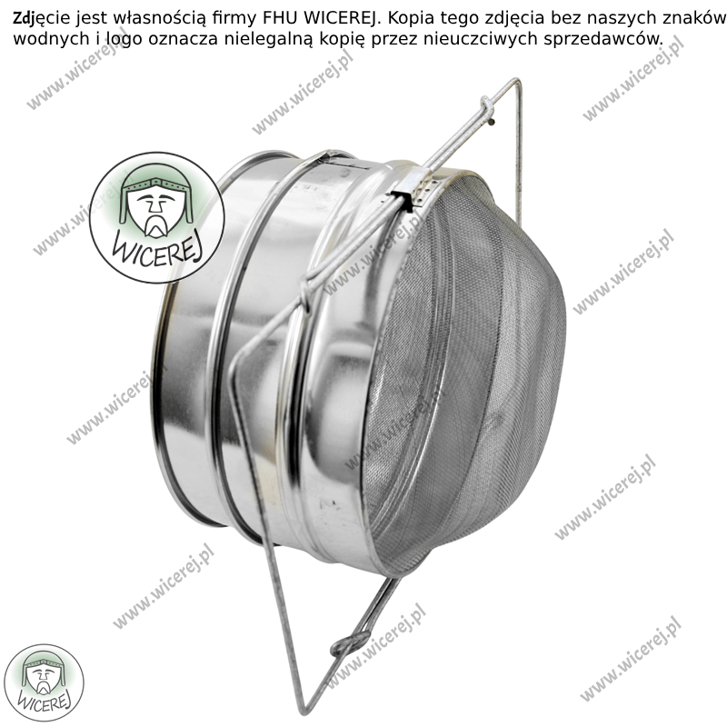 Sito do miodu podwójne wypukłe śr. 20cm filtr do miodu cedzak cedzidło Jaśliska - zdjęcie 3