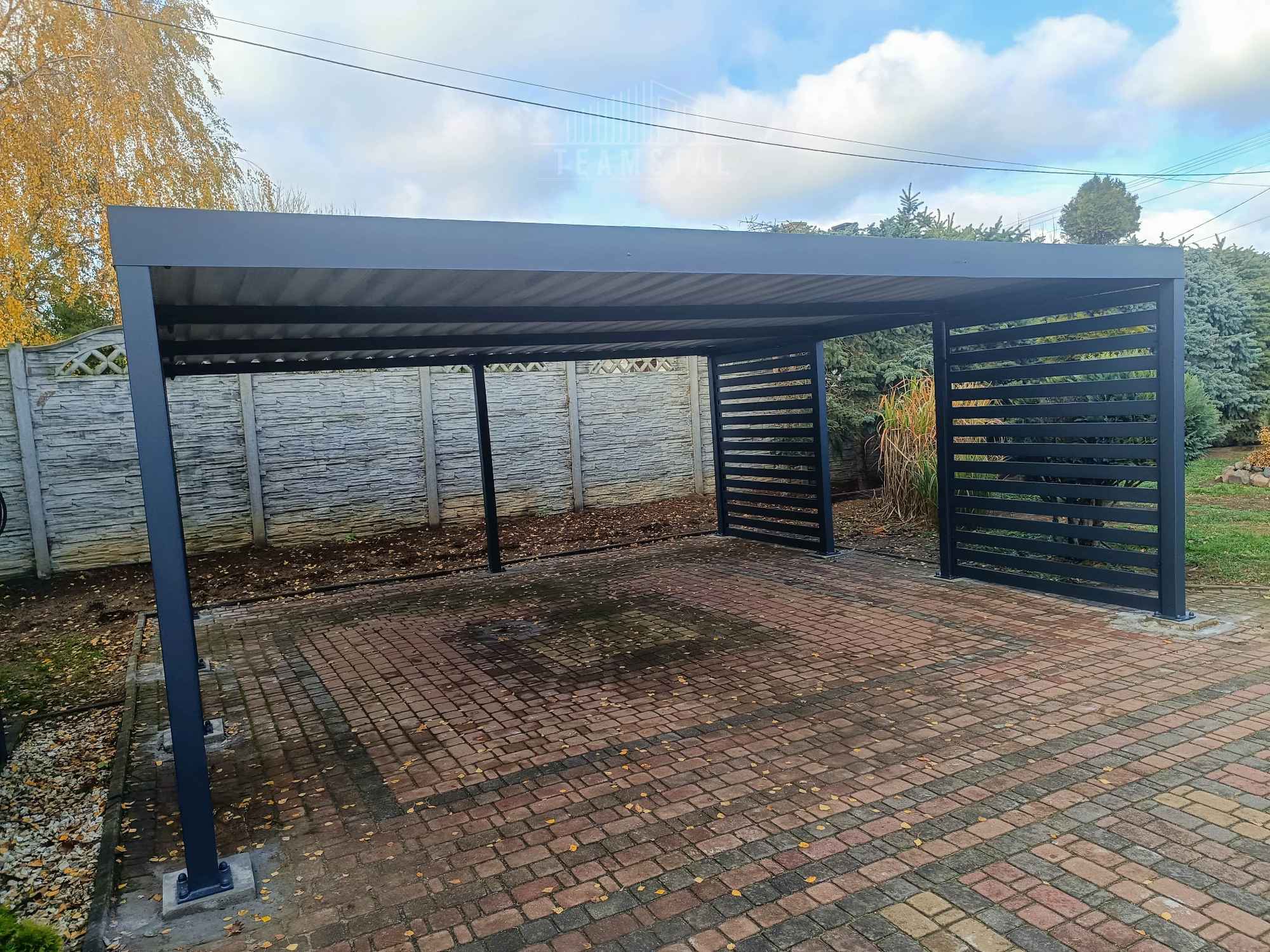 CarPort PREMIUM - wiata samochodowa 6x5  dodatkowa zabudowa TS1224 Białystok - zdjęcie 2