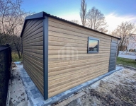 Garaż blaszany 5x6m brama drzwi okno  drewnopodobny dach SO185 Kołobrzeg - zdjęcie 2