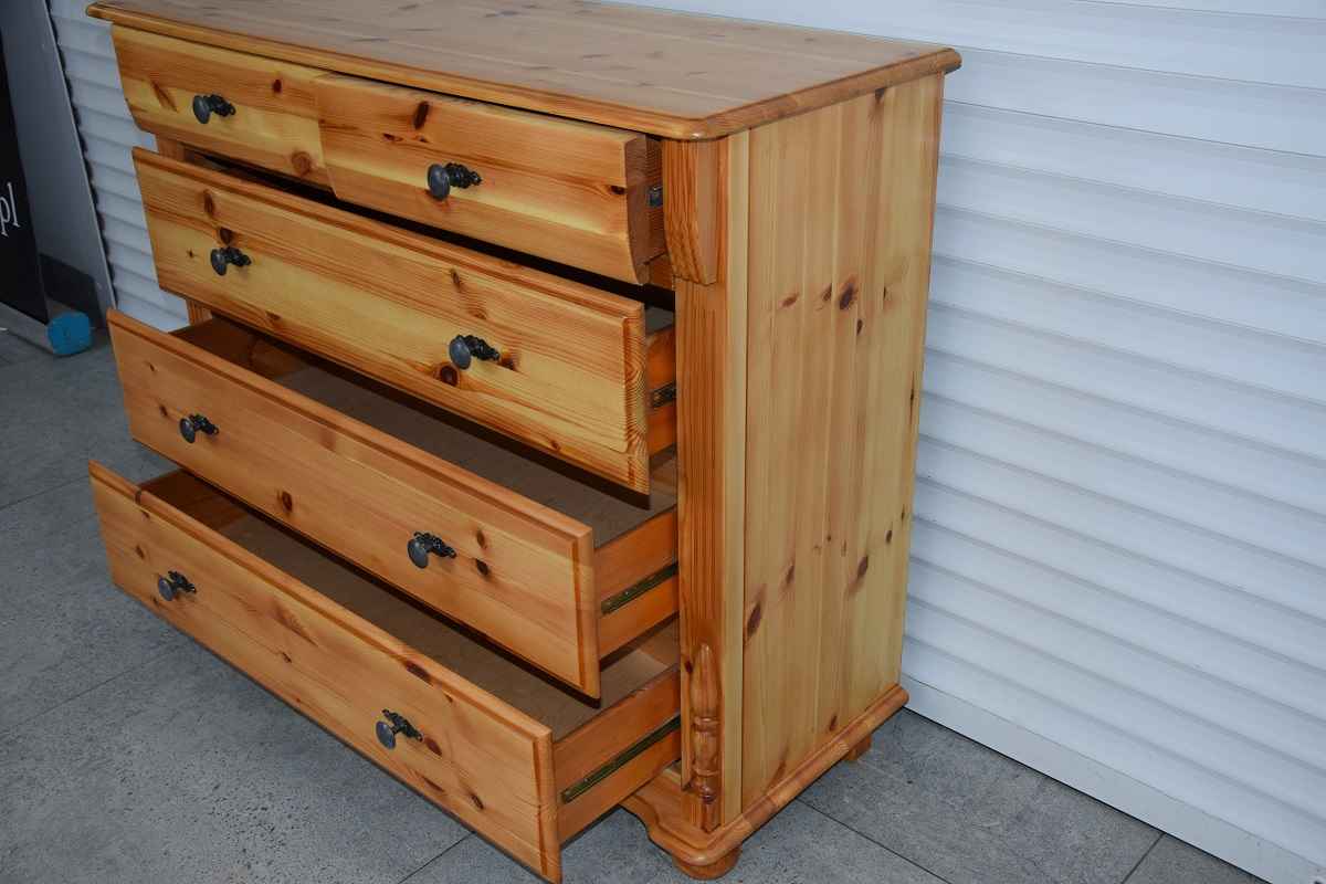 komoda z szufladami z drewna sosnowego - jak nowa Olsztyn - zdjęcie 5