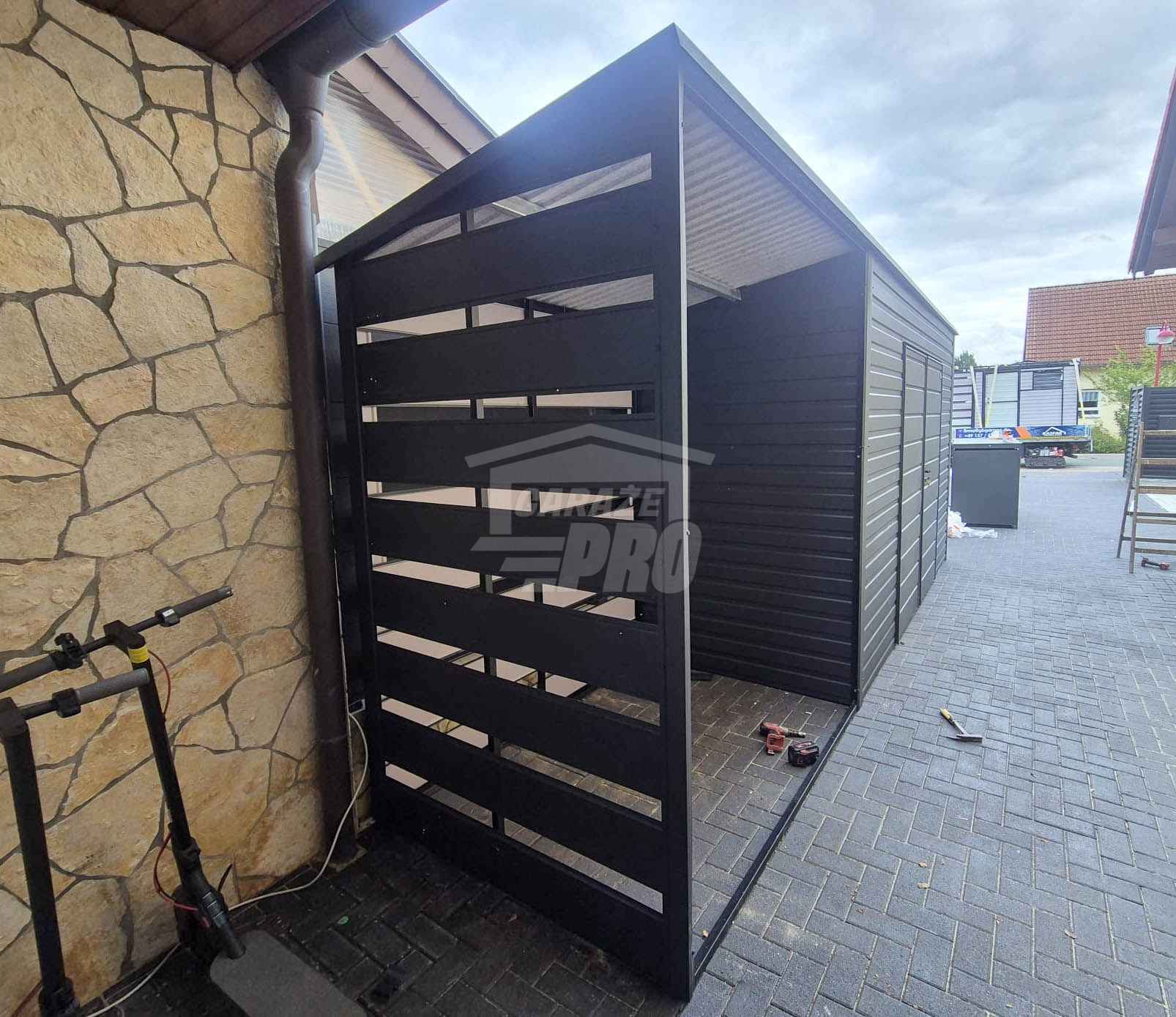 Schowek - domek ogrodowy 4x1 - wiata 2x1 - brama dach GP627 Bydgoszcz - zdjęcie 3