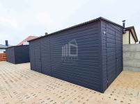 Garaż blaszany 3x7m - Brama dwuskrzydłowa drzwi dach spad w bok ID966 Żary - zdjęcie 6