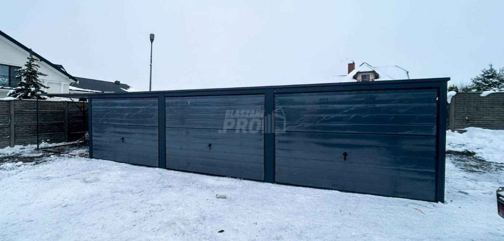 Garaż Blaszany 9x6 + wiata 3x6 -3x Brama uchylna dach Spad w tył GP258 Kłodzko - zdjęcie 3