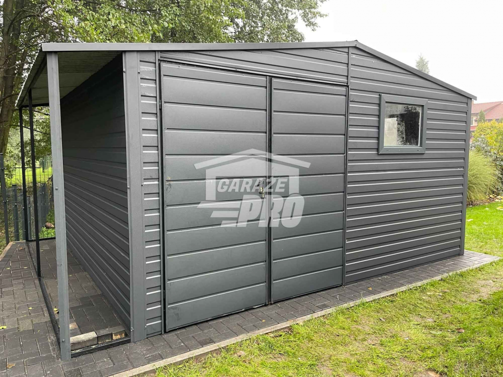 Domek Ogrodowy 4x4 wiata drzwi 2 okno dwuskrzydłowe Dach dwuspad GP236 Tarnów - zdjęcie 4