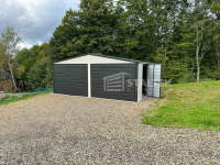 Garaż Blaszany 6x6 2x Brama Uchylna Drzwi Okno dach  ST115 Turek - zdjęcie 3