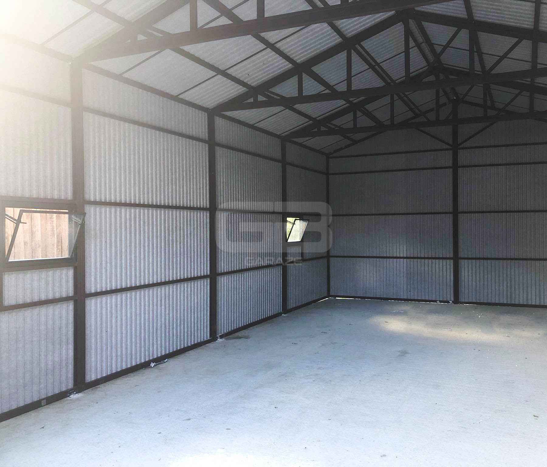 Garaż blaszany 6x9 Brama + 3x okno drewnopodobny  Dach GB184 Kraśnik - zdjęcie 7