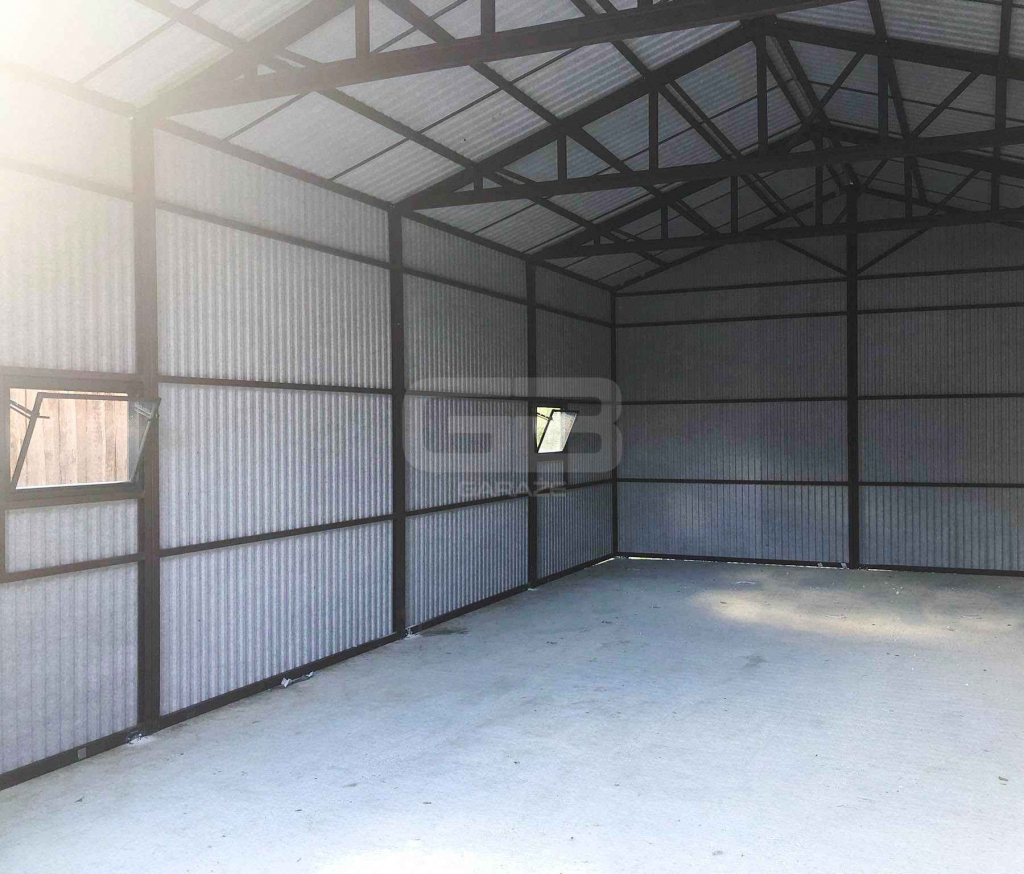 Garaż blaszany 6x9 Brama + 3x okno drewnopodobny  Dach GB184 Kraśnik - zdjęcie 7