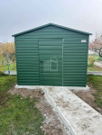 Schowek Domek ogrodowy 3x2m  drzwi - zielony - dach dwuspadowy ID780 Sanok - zdjęcie 4
