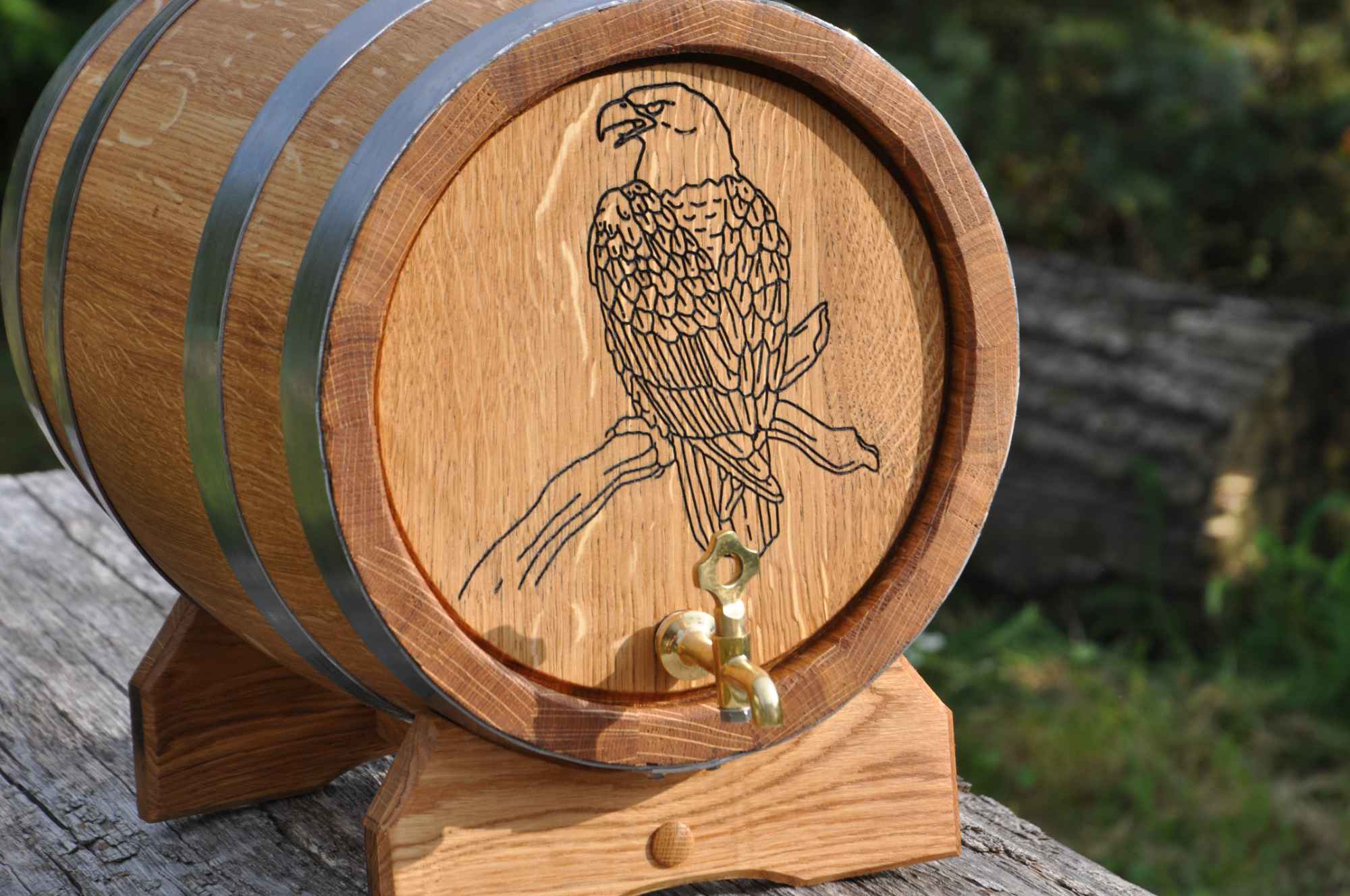 Beczka Dębowa 3L 4L 5L 10L 15L 20L Grawer Ozdobne Sznurki Opalanie Szczecin - zdjęcie 2