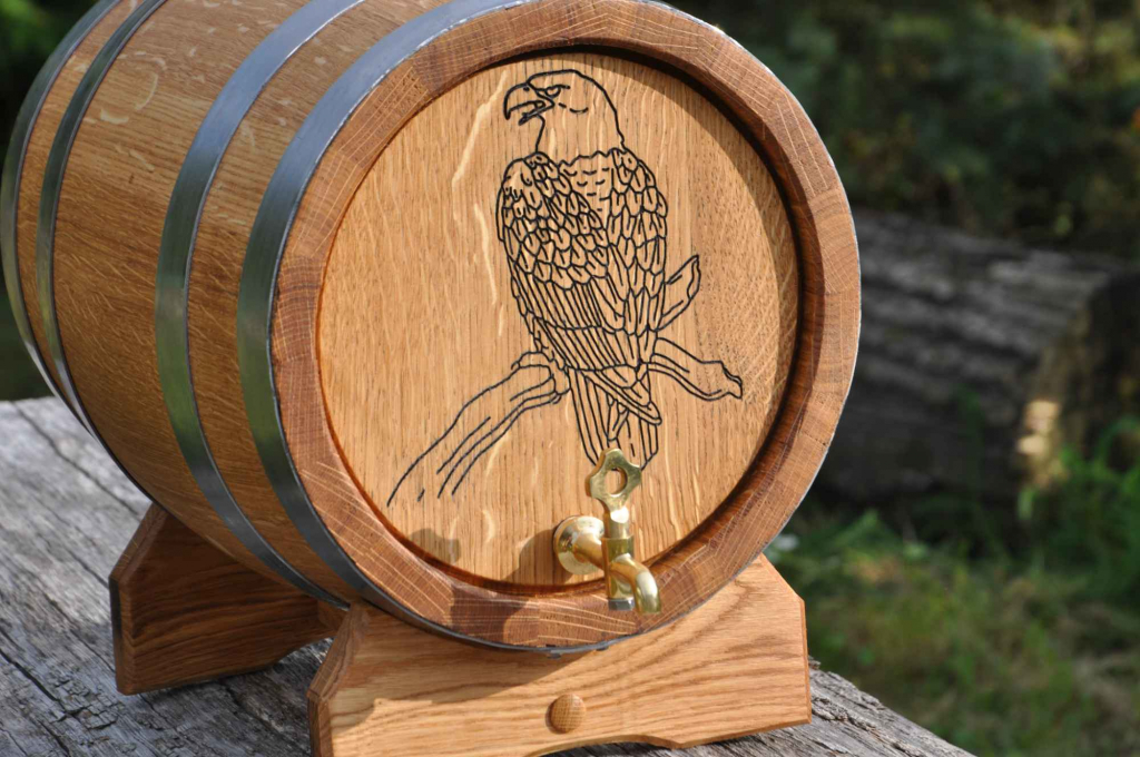 Beczka Dębowa 3L 4L 5L 10L 15L 20L Grawer Ozdobne Sznurki Opalanie Szczecin - zdjęcie 2