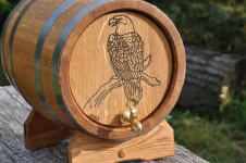 Beczka Dębowa 3L 4L 5L 10L 15L 20L Grawer Ozdobne Sznurki Opalanie Szczecin - zdjęcie 2